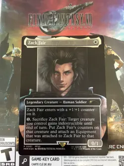 MTG Zack Fair Promo Card FF VII REBIRTH Switch 2 Bonus - Image 1