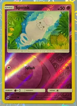 Spoink 41/111 Crimson Invasion Reverse Holo Pokemon Card NM - Image 1