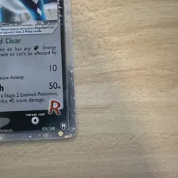 Rocket's Suicune ex 105/109 Pokemon Ex Team Rocket Returns Holo Card Rare - Image 5