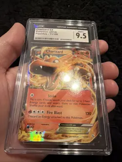 CGC 9.5 TCG Pokemon Charizard EX Ultra Rare Holo XY Flashfire - Image 2