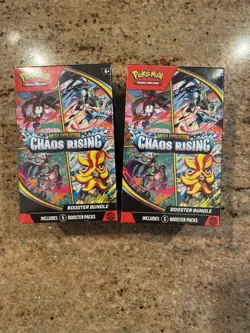 LOT Of 2 - Pokemon TCG: Mega Evolution Chaos Rising Booster Bundle - Image 1