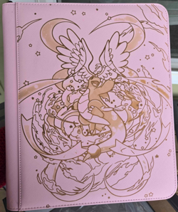 Pokemon Dragonite SIR 9 Pocket Engraved PINK Top Loader Binder 324 Cards New - Image 1