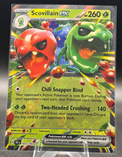 Scovillain ex 022/162 SV05: Temporal Forces Holo Pokemon TCG - Image 1