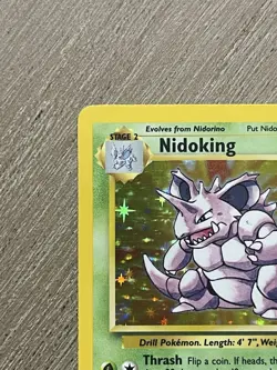 Pokemon Nidoking Holo UNLIMITED Base Set 11/102 NM - 1999 WOTC Rare Vtg Card Tcg - Image 3