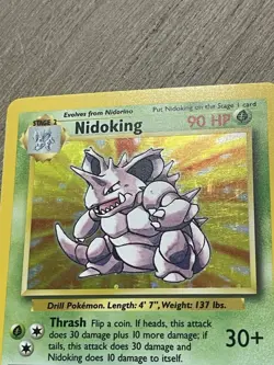 Pokemon Nidoking Holo UNLIMITED Base Set 11/102 NM - 1999 WOTC Rare Vtg Card Tcg - Image 5