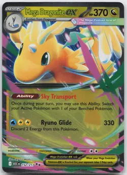 Mega Dragonite ex Double Rare ME: Ascended Heroes 152/217 Pokemon TCG - Image 1