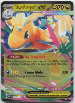 Mega Dragonite ex Double Rare ME: Ascended Heroes 152/217 Pokemon TCG - Image 1