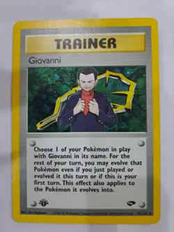 Pokemon Card Giovanni Gym Challenge 1st Edition Holo 18/132 FREE SHIPPING - Image 1
