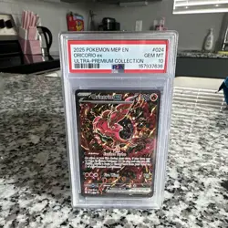 Pokemon Oricorio ex 024 PSA 10 Me: Mega Evolution Promo Holo English 190 HP - Image 1