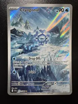 Pokemon TCG Cryogonal Full Art Illustration Rare Black Bolt 111/086 English - Image 1