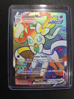 Pokemon Sylveon VMAX Secret Rare Full Art Holo 310 HP 211/203 Evolving Skies - Image 1