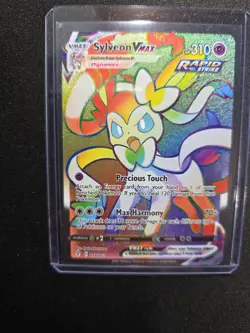 Pokemon Sylveon VMAX Secret Rare Full Art Holo 310 HP 211/203 Evolving Skies - Image 4