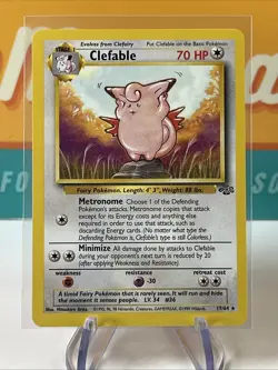 Clefable #17 Rare Pokemon TCG WoTC 1999 Jungle Unlimited NM Near Mint - Image 3