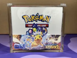 Pokemon TCG Surging Sparks Sealed Booster Box with Acrylic Case - Image 1