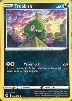 Trubbish - 043/073 - Champion's Path Pokemon 2020 - Image 1