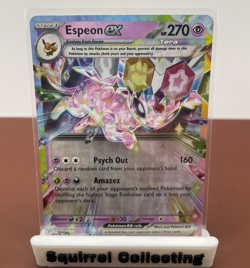 Pokemon TCG Espeon ex 034/131 Prismatic Evolutions Holo EX Tera 270 HP - Image 1