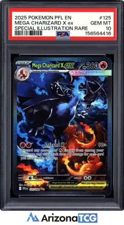 Pokemon 2025 Mega Charizard X ex 125/094 SIR Phantasmal Flames GEM MINT PSA 10 - Image 1