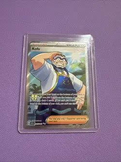 Pokemon TCG Stellar Crown Sv07 Full Art Trainer Holo Ultra Rare Kofu 165/142 - Image 1