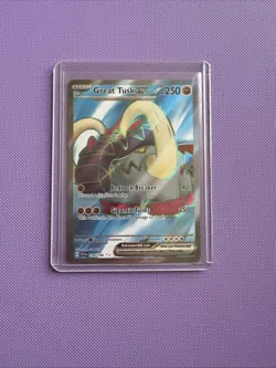 Pokemon TCG Scarlet and Violet Base Set Great Tusk EX 230/198 Holo Full Art - Image 1