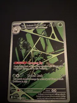 Team Rocket's Spidops NM IR 187/182 Destined Rivals Pokemon TCG Holo - Image 1