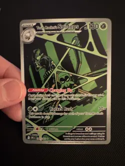 Team Rocket's Spidops NM IR 187/182 Destined Rivals Pokemon TCG Holo - Image 2