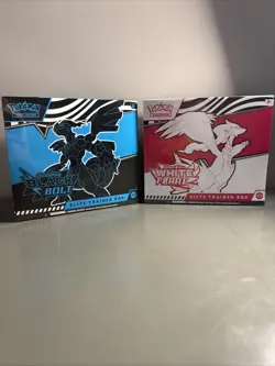 Pokemon TCG: Black Bolt - White Flare Elite Trainer Box - 1 of Each - Sealed NEW - Image 1