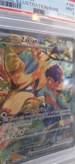 Pokemon - Hop's Zacian ex- SIR Holo #186/159 - Journey Together - PSA 9 - Image 2