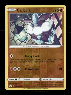 Carbink 108/196 Lost Origin Reverse Holo NM/M Pokemon - Image 1