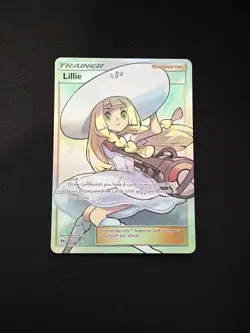 Pokemon Lillie 147/149 Sun & Moon Base Set Full Art Trainer - NM - Image 1