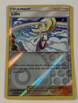 Lillie 125/156 Uncommon Ultra Prism Pokemon Reverse Holo LP - Image 1