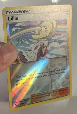 Lillie 125/156 Uncommon Ultra Prism Pokemon Reverse Holo LP - Image 2