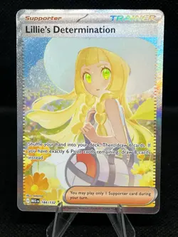 Pokemon TCG Lillie's Determination Full Art Holo Trainer 184/132 - Image 1