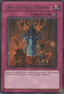 Swiftstrike Armor - LCGX-EN263 - Rare - Unlimited Edition - Lightly Played - Image 1