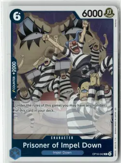 Prisoner of Impel Down OP16-042 R The Time of Battle Foil English One Piece NM - Image 1
