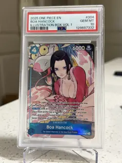 2025 ONE PIECE PROMOS ILLUSTRATION BOX VOL.1 #004 BOA HANCOCK PSA 10 - Image 1