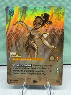 Tiana Restaurant Owner 206/204 Enchanted Near Mint Disney Lorcana AZURITE SEA - Image 1