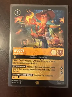 Woody - Jungle Guide 15/204 Wilds Unknown Regular Disney Lorcana NM - Image 1