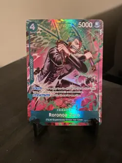 Bandai One Piece Card Game Roronoa Zoro OP13-037 SR Parallel Foil English - Image 2