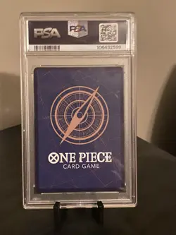 Bandai 2024 One Piece Card Game OP09 Gol D. Roger #118 SEC Holo PSA 10 - Image 2