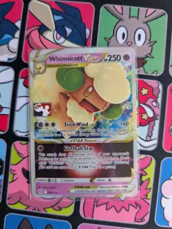 Whimsicott Vstar Pokemon Prize Pack Series 2 Promo Pokemon Card NM/LP Play Stamp - Image 1