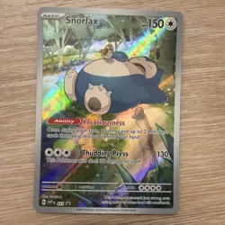 Pokemon Snorlax 051 Scarlet & Violet Promo Card Holo LP - Image 1