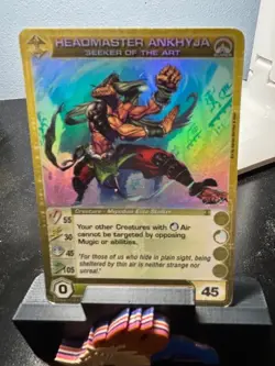 CHAOTIC SUPER RARE HEADMASTER ANKHYJA SEEKER OF THE ART CARD - Image 1