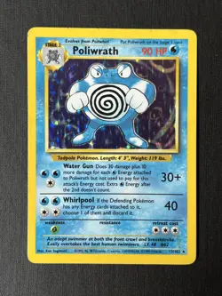 1999 Poliwrath 13/102 Holo Pokemon Card - Unlimited Base Set - Image 2