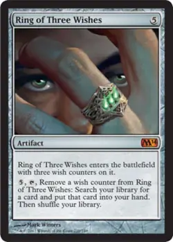 Ring of Three Wishes - Heavy Play MTG Magic 2014 Core Set - Image 1