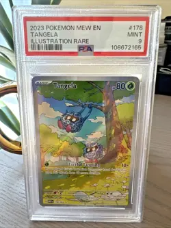 2023 POKEMON MEW EN-151 ILLUSTRATION RARE #178 TANGELA PSA 9 - Image 1