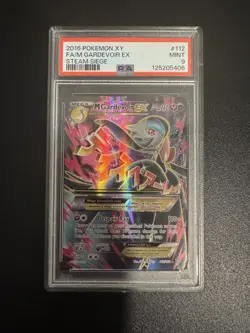 2016 POKEMON XY STEAM SIEGE #112 FULL ART M GARDEVOIR EX PSA 9 - Image 1