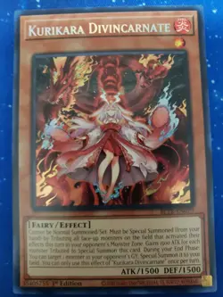 Yugioh Kurikara Divincarnate BLTR-EN079 Secret Rare 1st Ed - Image 1