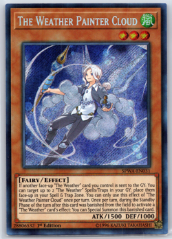 Yugioh The Weather Painter Cloud x3 Playset SPWA-EN031 Secret Rare TCG CCG NM - Image 2