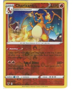 Official Pokemon TCG Charizard Reverse Holo Card 25/185 Vivid Voltage - Image 1