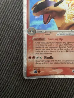 Pokemon TCG Typhlosion EX Holo Rare Card 110/115 2005 Unseen Forces - Image 2